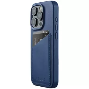 Kryt Mujjo Full Wallet Leather Case for iPhone 15 Pro - Monaco Blue