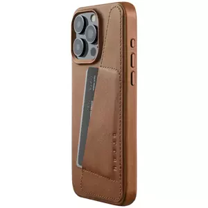Kryt Mujjo Full Wallet Leather Case for iPhone 15 Pro Max - Dark Tan