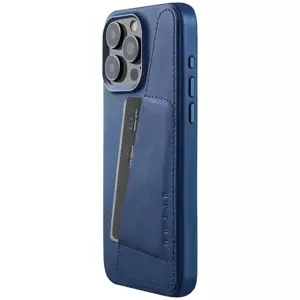 Kryt Mujjo Full Wallet Leather Case for iPhone 15 Pro Max - Monaco Blue