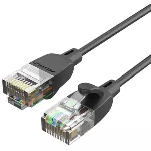 Kabel Vention Network Cable UTP CAT6A IBIBI RJ45 Ethernet 10Gbps 3m Black Slim Type
