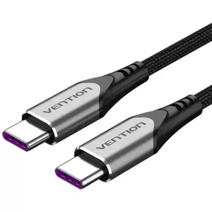 Kabel Vention USB-C 2.0 to USB-C Cable TAEHG 1.5m PD 100W Gray