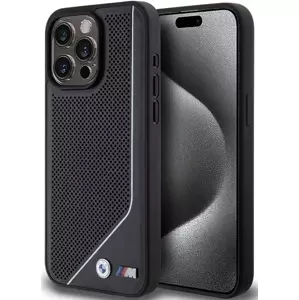 Kryt BMW BMHMP15X23PUCPK iPhone 15 Pro Max 6.7" black hardcase Perforated Twisted Line MagSafe (BMHMP15X23PUCPK)
