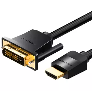 Kabel Vention HDMI to DVI (24+1) Cable ABFBG 1,5m, 4K 60Hz/ 1080P 60Hz (Black)