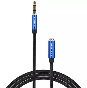 Kabel Vention Cable Audio TRRS 3.5mm Male to 3.5mm Female BHCLI 3m Blue