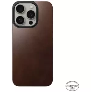 Kryt Nomad Magnetic Horween Leather Back, brown - iPhone 15 Pro (NM01601685)