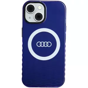 Kryt Audi IML Big Logo MagSafe Case iPhone 15 6.1" navy blue hardcase AU-IMLMIP15-Q5/D2-BE (AU-IMLMIP15-Q5/D2-BE)