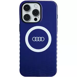 Kryt Audi IML Big Logo MagSafe Case iPhone 15 Pro Max 6.7" navy blue hardcase AU-IMLMIP15PM-Q5/D2-BE (AU-IMLMIP15PM-Q5/D2-BE)