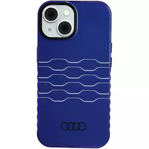 Kryt Audi IML MagSafe Case iPhone 15 6.1" navy blue hardcase AU-IMLMIP15-A6/D3-BE (AU-IMLMIP15-A6/D3-BE)