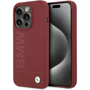 Kryt BMW BMHMP15LSLBLRE iPhone 15 Pro 6.1" red hardcase Silicone Big Logo MagSafe (BMHMP15LSLBLRE)
