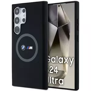 Kryt BMW BMHMS24L23SROK S24 Ultra S928 black hardcase M Silicone Printed Ring MagSafe (BMHMS24L23SROK)
