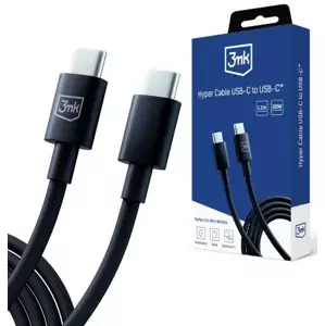 Kabel 3MK Hyper Cable USB-C - USB-C 100W 1.2m Black Cable
