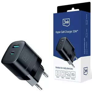 Nabíječka 3MK Hyper GaN Charger 33W charger network. Black