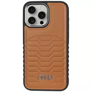 Kryt Audi Synthetic Leather MagSafe iPhone 14 Pro 6.1" brown hardcase AU-TPUPCMIP14P-GT/D3-BN (AU-TPUPCMIP14P-GT/D3-BN)