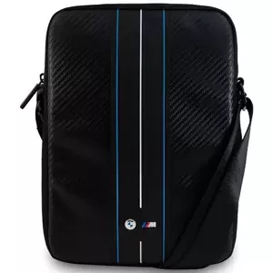 BMW Handbag BMTB10COMSCAKL 10" black Carbon Blue Stripes (BMTB10COMSCAKL)