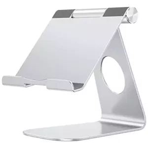 OMOTON Adjustable Tablet Stand Holder (Silver)