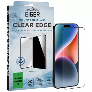 Ochranné sklo Eiger Mountain Glass CLEAR EDGE Screen Protector for iPhone 15/14 Pro