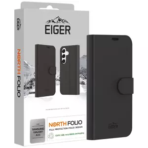 Pouzdro Eiger North Folio Case for Samsung A15 in Black
