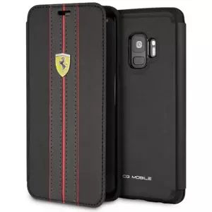 Pouzdro Ferrari - Samsung Galaxy S9 Urban Booklet Case - Black