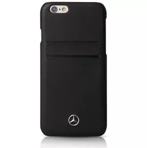 Kryt Mercedes - Apple iPhone 6/6S Plus Case Pure Line Leather - Black (MEHCP6LPLBK)
