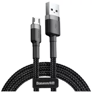 Kabel Baseus Cafule Micro USB cable 1.5A 2m (Gray + Black) (6953156280366)