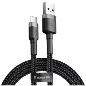 Kabel Baseus Cafule cable USB-C 3A 1m (Gray+Black) (6953156278202)