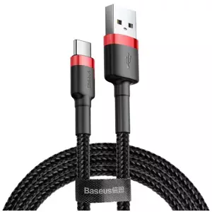 Kabel Baseus Cafule cable USB-C 3A 1m (Red+Black) (6953156278219)