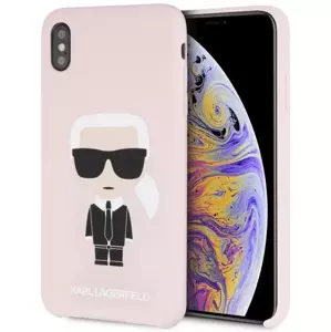 Kryt Karl Lagerfeld iPhone Xs Max hardcase light pink Silicone Iconic (KLHCI65SLFKPI)