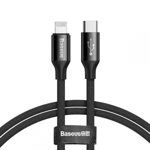 Kabel Baseus Yiven USB-C to Lightning Cable 150cm 2A - Black (6953156289390)
