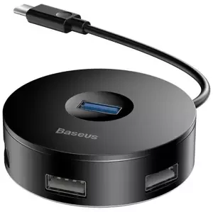 Redukce Baseus Hub 4in1 USB-C to USB 3.0 + 3x USB 2.0 15cm (Black) (6953156284258)