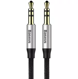 Kabel Baseus Yiven Audio Cable mini jack 3,5mm AUX, 1m (Black+Silver) (6953156257184)
