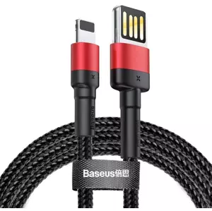 Kabel Baseus Cafule Double-sided USB Lightning Cable 2,4A 1m (Black+Red)