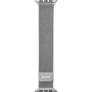 Řemínek Laut Steel Loop for Apple Watch 38mm silver colored (LAUT_AWS_ST_SL)