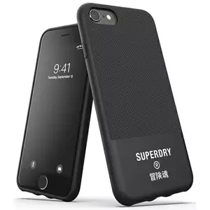 Kryt SuperDry Moulded Canvas iPhone 6/6s/7/8/ SE 2020 Case Black (41539)