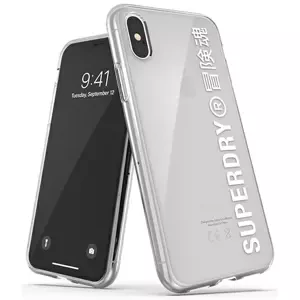 Kryt SuperDry Snap iPhone X/Xs Clear Case White (41576)