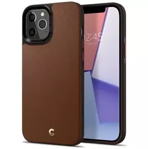 Kryt Spigen Leather Brick, brown - iPhone 12 Pro Max (ACS01649)