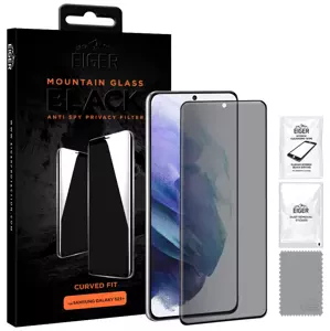 Ochranné sklo Eiger Mountain BLACK Curved Anti Spy Privacy Glass Screen Protector for Samsung Galaxy S21+ (EGMSP00159)