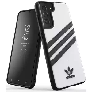 Kryt adidas OR Moulded Case PU SS21 for Galaxy S21 white/black (44761)