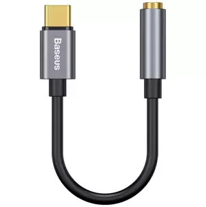 Kabel Baseus L54 Audio Adapter USB-C + mini jack 3,5mm (Black+Gray) (6953156297852)