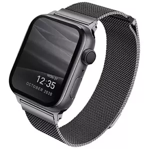 Řemínek UNIQ strap Dante Apple Watch Series 4/5/6/SE 40mm. Stainless Steel graphite (UNIQ-40MM-DANGRP)