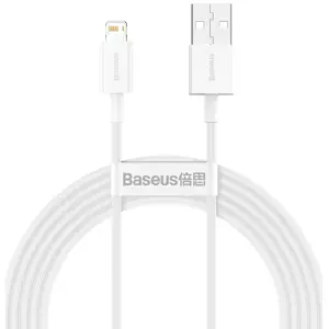 Kabel Baseus Superior Series Cable USB to iP 2.4A 2m (white) (6953156205468)