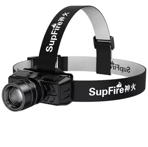 Svetlo Supfire HL50 head flashlight, USB, 300lm, 200m, Zoom (6956362931503)