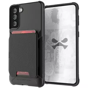 Kryt Ghostek Exec4 Black Leather Flip Wallet Case for Samsung Galaxy S21 Plus