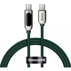 Kabel Baseus Display Cable USB-C to USB-C 100W 1m (green)