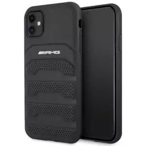 Kryt AMG AMHCN61GSEBK iPhone 11 6,1" black hardcase Leather Debossed Lines (AMHCN61GSEBK)
