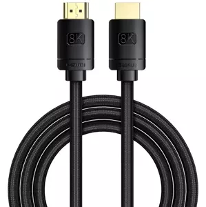 Kabel Baseus High Definition Series HDMI 2.1 cable, 8K 60Hz, 3D, HDR, 48Gbps, 3m (black) (6953156204171)