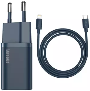 Nabíječka Baseus Super Si Quick Charger 1C 20W with USB-C cable for Lightning 1m (blue) (6953156230071)