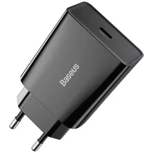 Nabíječka Baseus Speed Mini Quick Charger, USB-C, PD, 3A, 20W (black) (6953156201699)