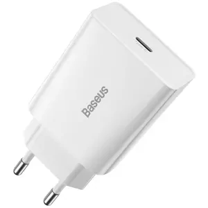 Nabíječka Baseus Speed Mini Quick Charger, USB-C, PD, 3A, 20W (white)