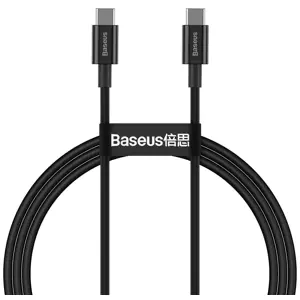 Kabel Baseus Superior Series Cable USB-C to USB-C, 100W, 1m (black) (6953156208438)