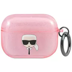 Karl Lagerfeld KLAPUKHGP AirPods Pro cover pink Glitter Karl`s Head (KLAPUKHGP)